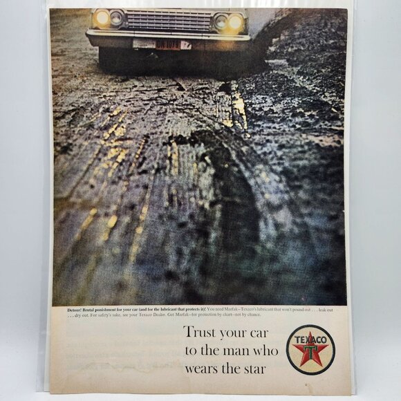 Vintage 1960s Texaco Cheerios LIFE Magazine Print Ad Page - Picture 1 of 3